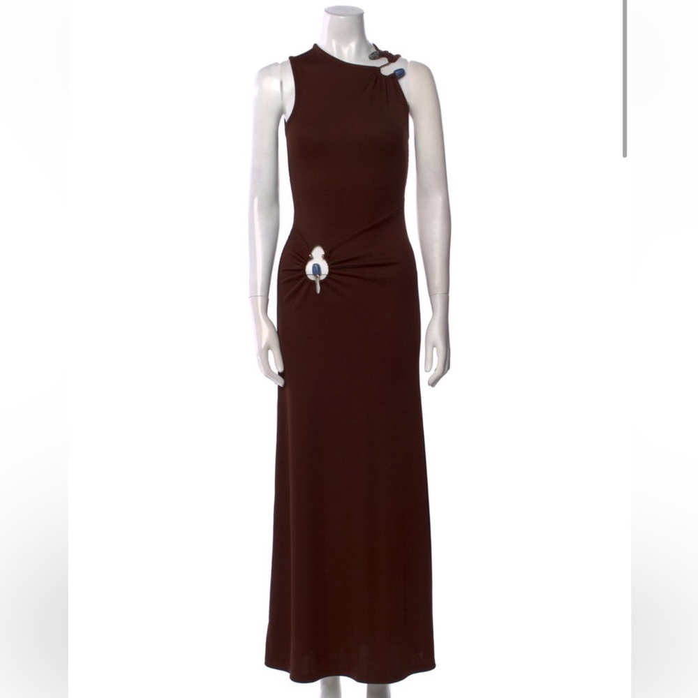 Christopher Esber Brown Sleeveless Maxi Dress